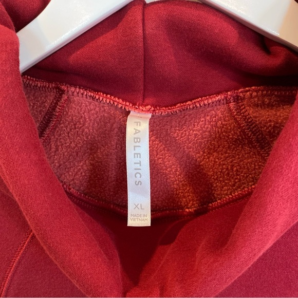 Fabletics Cowl Neck Pullover Red XL - Picture 2 of 4